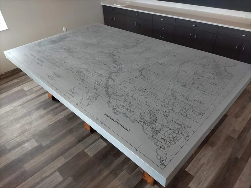 Map image-transfer conference table from the ACC photo archive