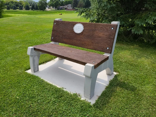 ACC memorial bench detail