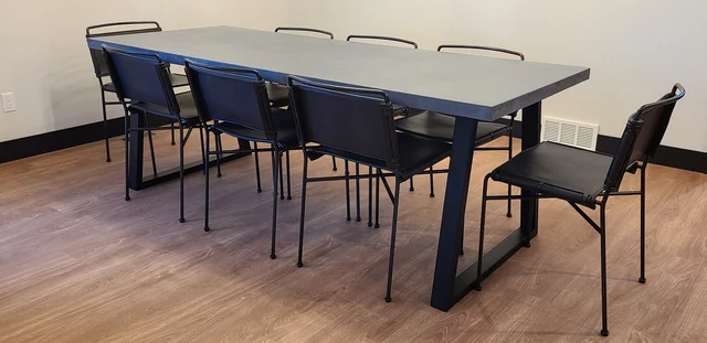 Slim dining and meeting table