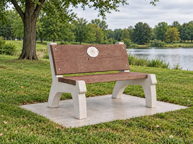 ACC lakeside memorial bench
